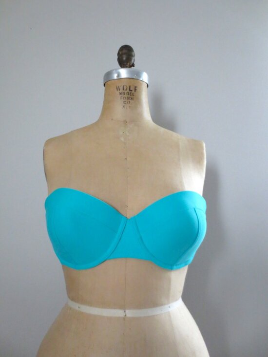 Old Navy 4-Way Convertible Teal Blue Bikini Top - NWOT - Picture 8 of 13